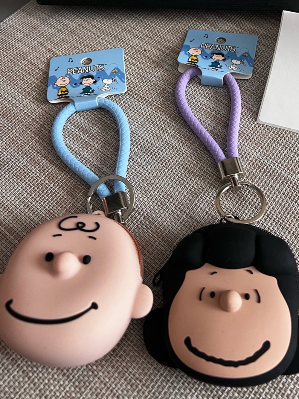 Peanuts Charle Brown and Lucy Mini Wristlets Rare